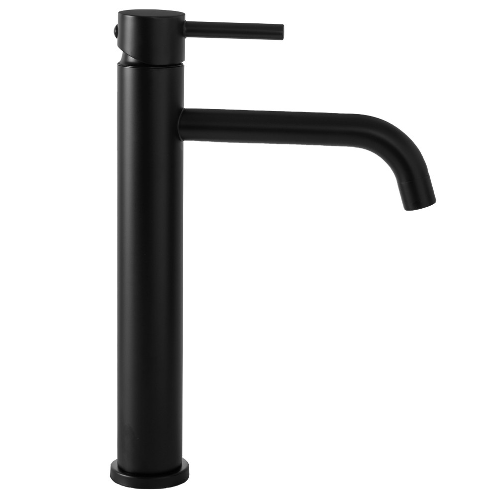 Смеситель для умывальника высокий Calani Nexos H Black, CAL-B0004