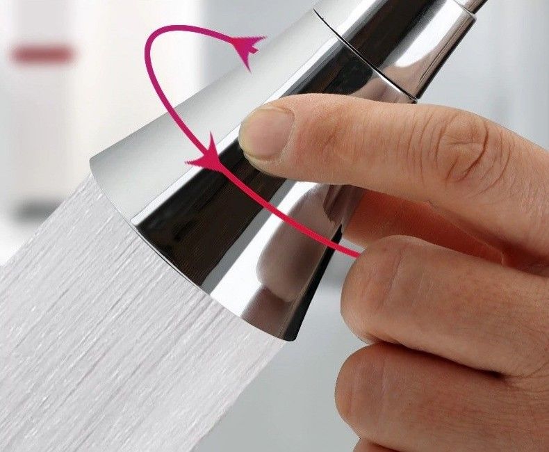 Лейка для кухонного смесителя с кнопкой 2 режима Ledeme L26-2