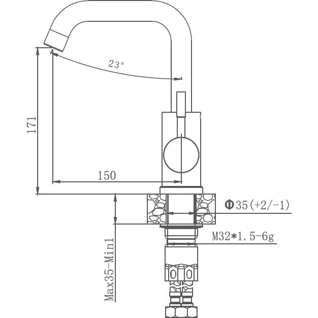 Смеситель для кухни Haiba HB72304-4