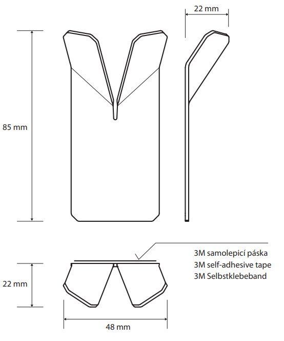 Крючок двойной Bemeta Niva, 101106035