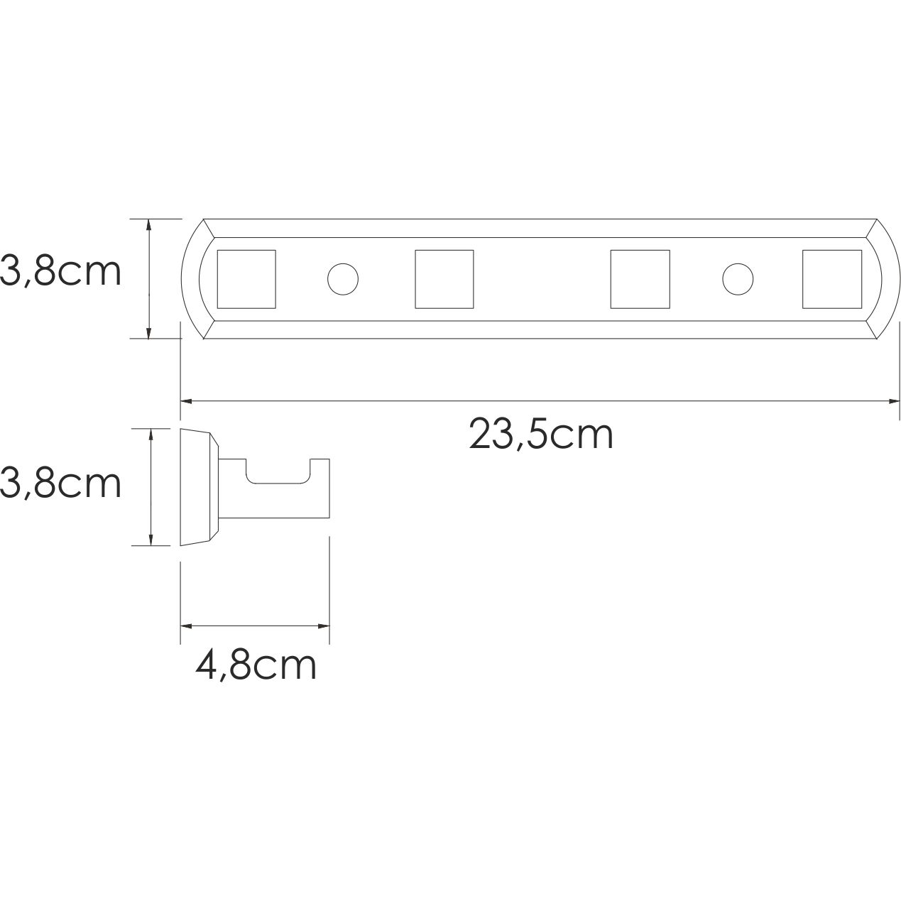 Кронштейн настенный WasserKRAFT Dill, K-3974