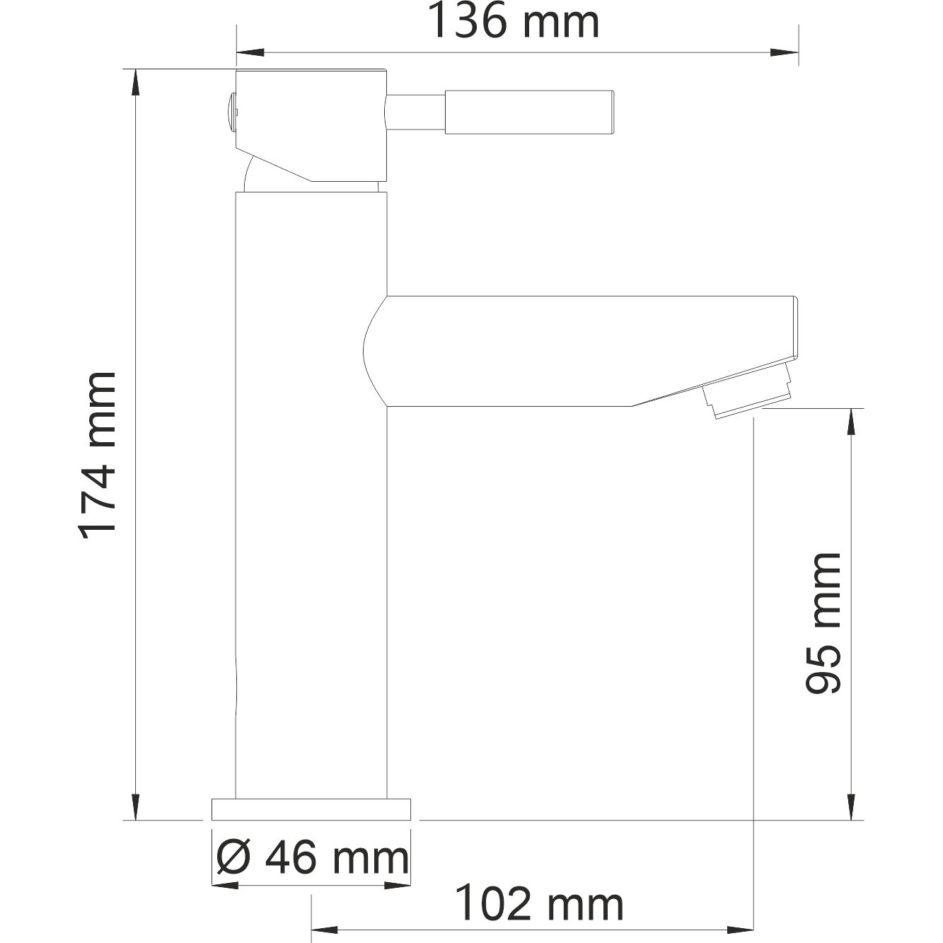 Смеситель для умывальника WasserKRAFT Main, 4104