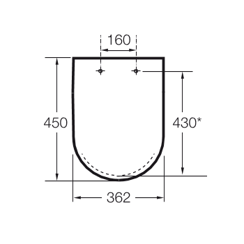 Пневмокрышка для унитаза Roca Meridian-N, A8012A200B