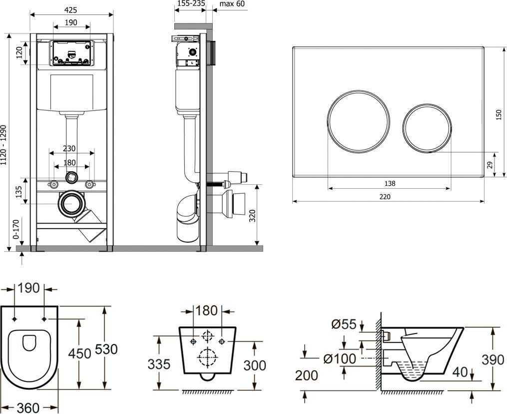 Комплект 7 в 1 Lavinia Boho Relfix Biore Rimless, 75110202