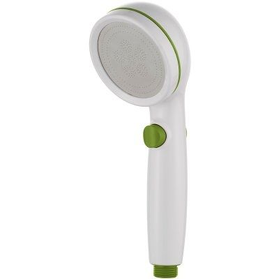 Душевая лейка 1 режим с кнопкой белый/зеленый Ledeme L17P