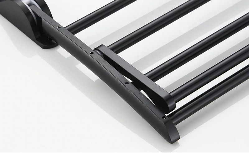 Полка откидная с крючками (черный) Ledeme L5524