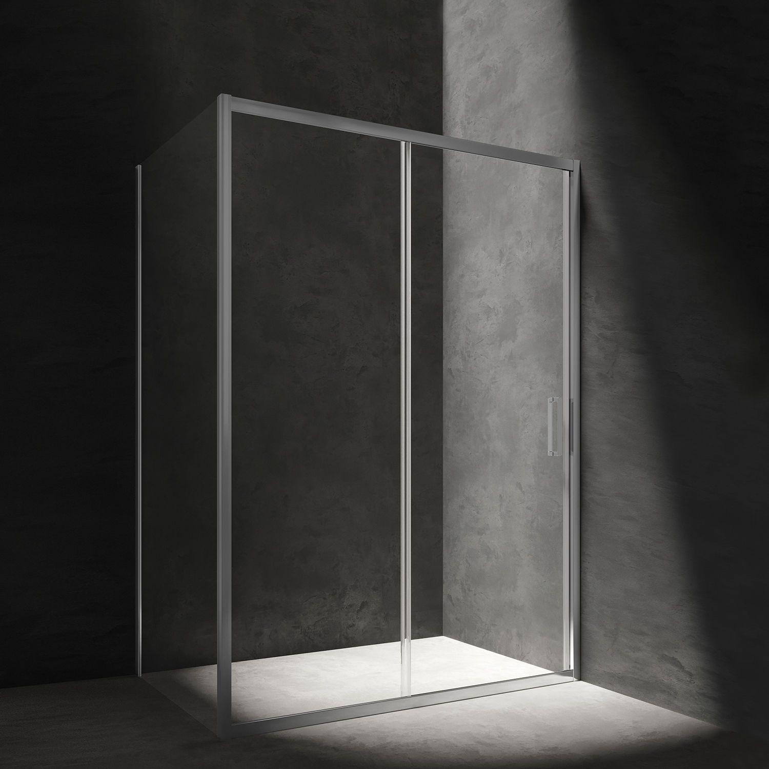 Душевой уголок прямоугольный Omnires Chelsea 120x80, NDP12X + NDR80X