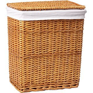 Плетеная корзина для белья с крышкой WasserKRAFT Ammer, WB-370-L