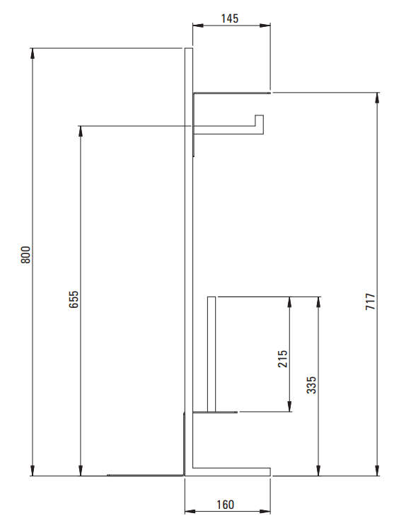 Держатель с полкой для туалетной бумаги Deante Mokko Nero, ADM_N242