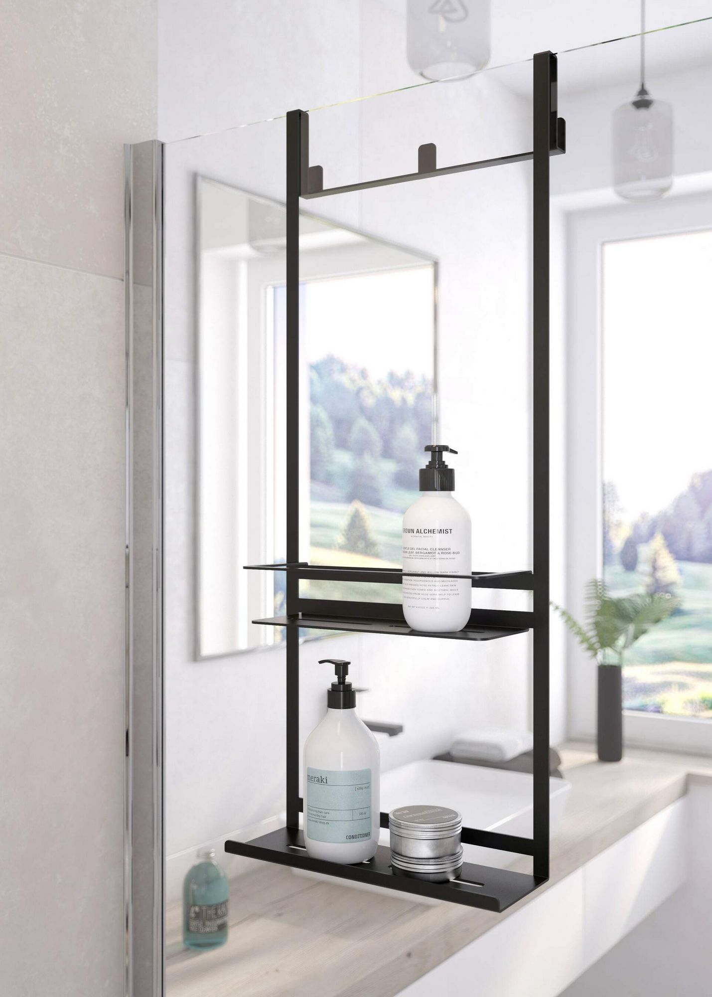 Кронштейн-держатель на душевую кабину тип А Deante Mokko Nero, ADM_N52K