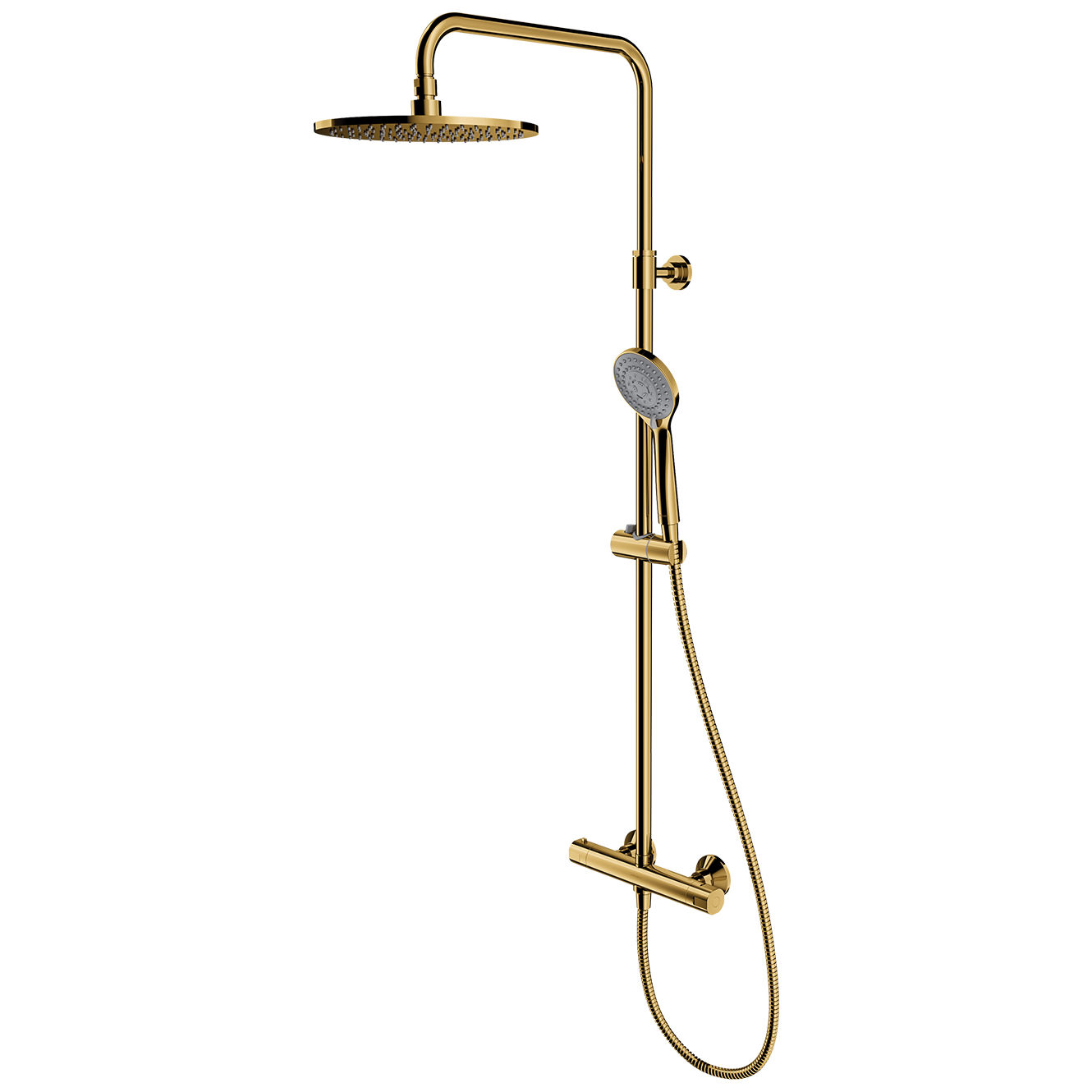 Душевая система термостатическая наружного монтажа Omnires Y, Y1244LUXLGL