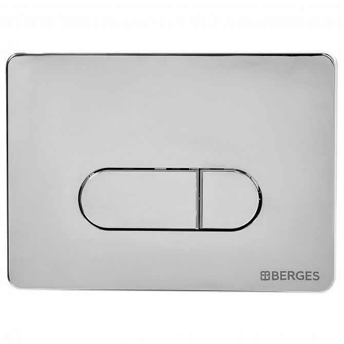 Комплект Berges Novum, кнопка D3 хром глянец, унитаз Ego XL Rimless, сиденье Toma Slim, 043201