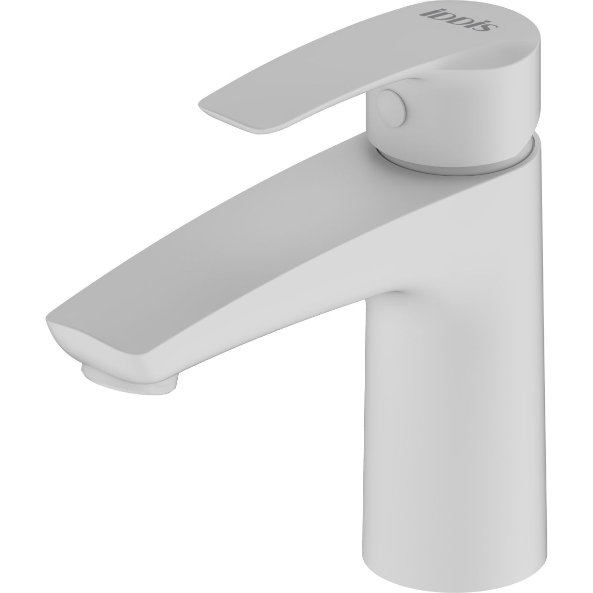 Смеситель для умывальника, белый матовый, Iddis Ray, RAYWT00i01