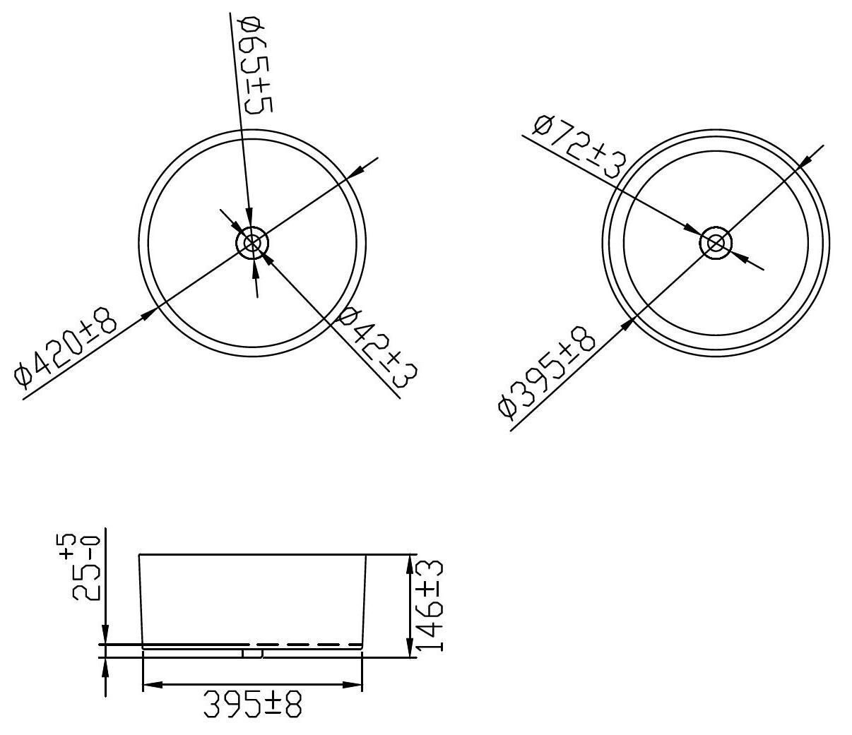 Накладной умывальник Bravat Affability 42x42, C22284W