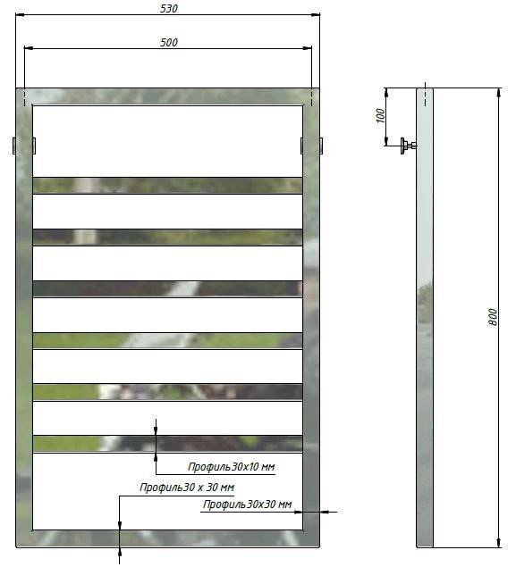 Полотенцесушитель Stinox Bergamo 50x80