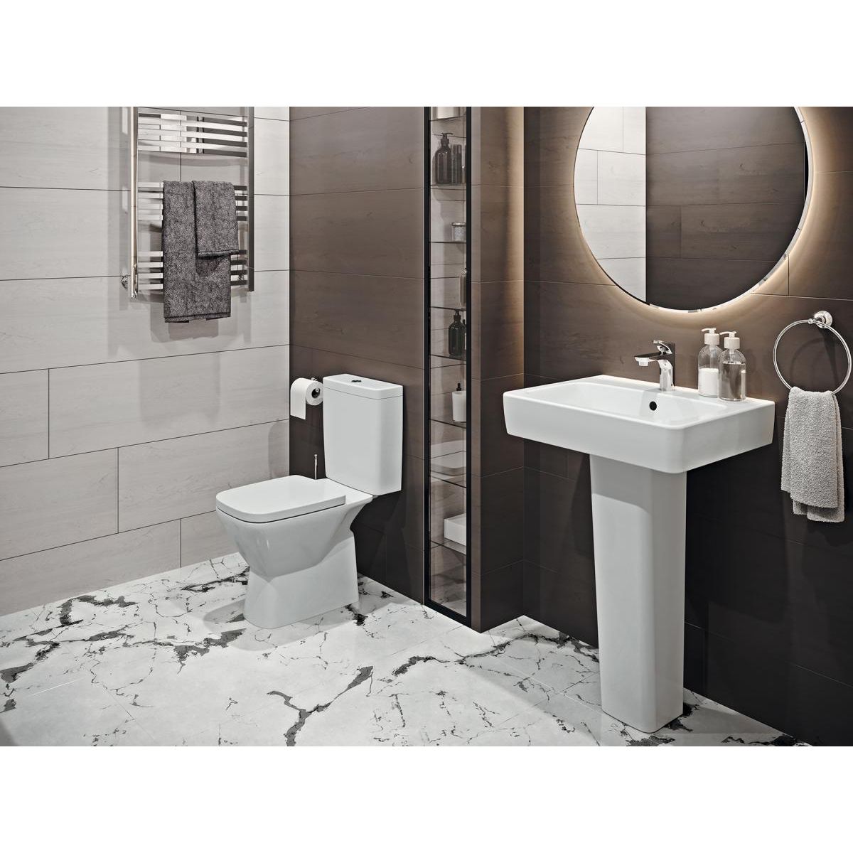 Напольный унитаз Santek Нео, 2 режима, сиденье дюропласт Soft Close, 1.WH30.2.194