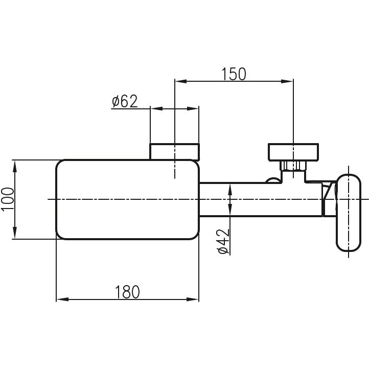 Смеситель для душа Ahti Naantali (каскадный), NT305000