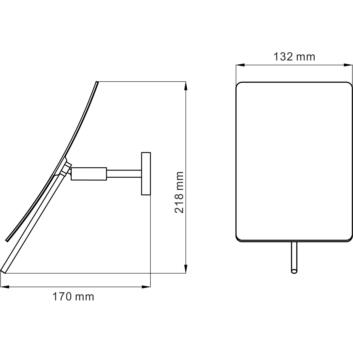 Зеркало с 3-х кратным увеличением WasserKRAFT, K-1001
