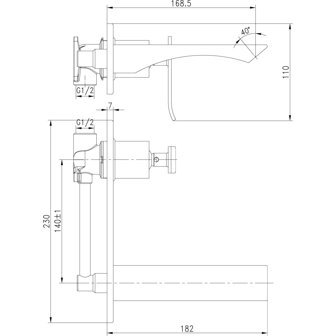 Смеситель для умывальника встраиваемый Lemark Contest, LM5826CW