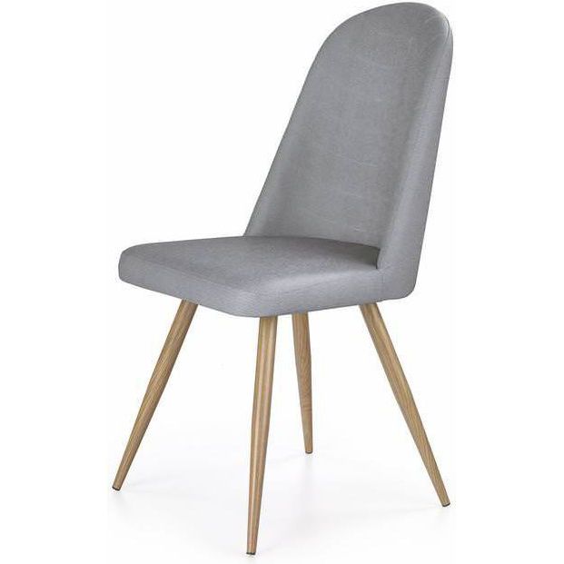 Стул кухонный Halmar K214 серый/дуб медовый, V-CH-K/214-KR-POPIEL-D.MIODOWY