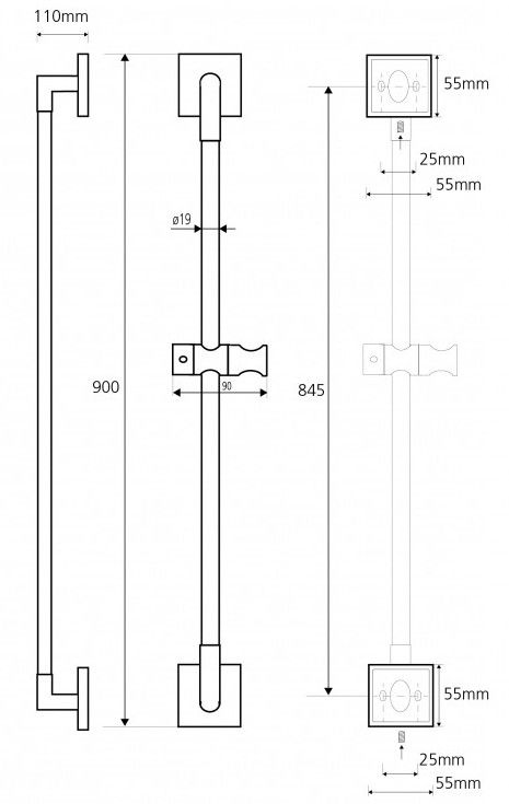 Стойка для душа Bemeta Beta, 132114122