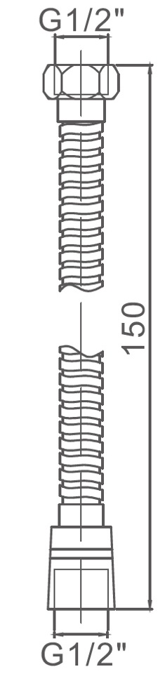 Шланг для душа 150 см Ledeme L40