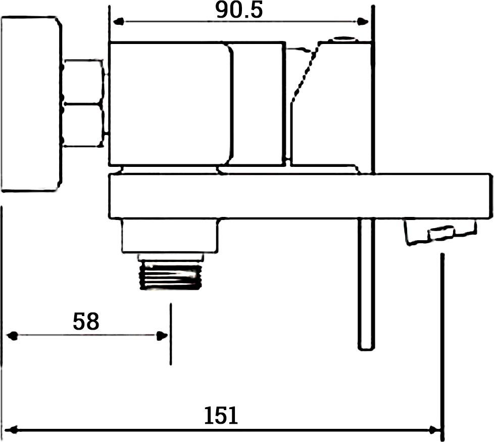 Смеситель для ванны Rose, R2802H