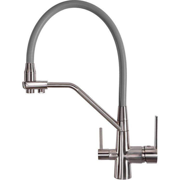 Смеситель для мойки Vivi Felice 1415 Satinao-Grigio