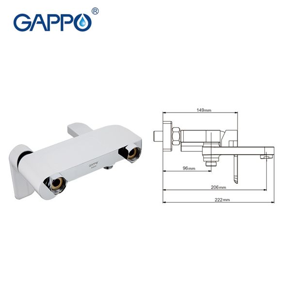 Смеситель для ванны Gappo G3248