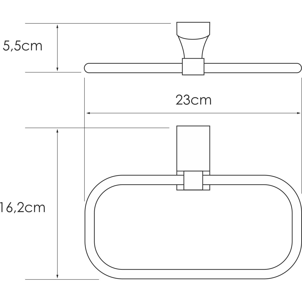 Держатель полотенец WasserKRAFT Leine, K-5060