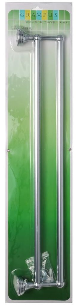 Полотенцедержатель трубчатый двойной Grampus Laguna, GR-7802