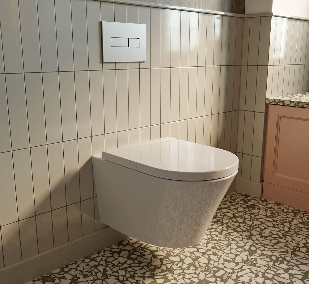 Подвесной унитаз Lavinia Boho Biore Compacto Rimless, 330402CR