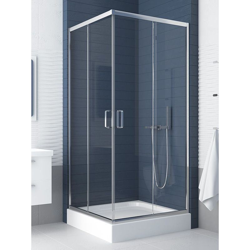 Душевой уголок полукруглый New Trendy Feria с поддоном