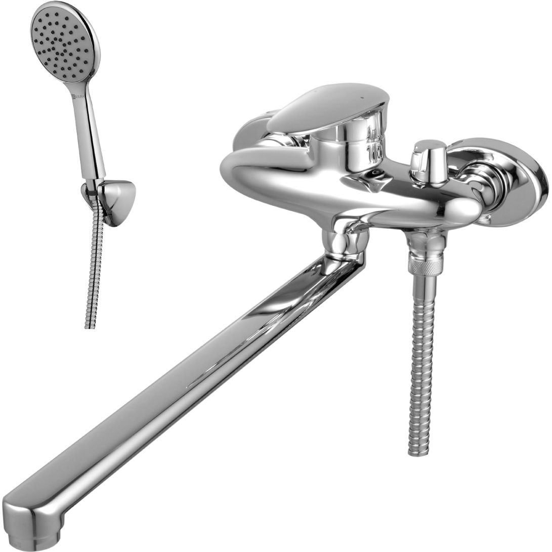 Смеситель универсальный с плоским изливом 350 мм Lemark Status, LM4417C