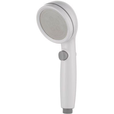 Душевая лейка 1 режим с кнопкой белый/серый Ledeme L17E
