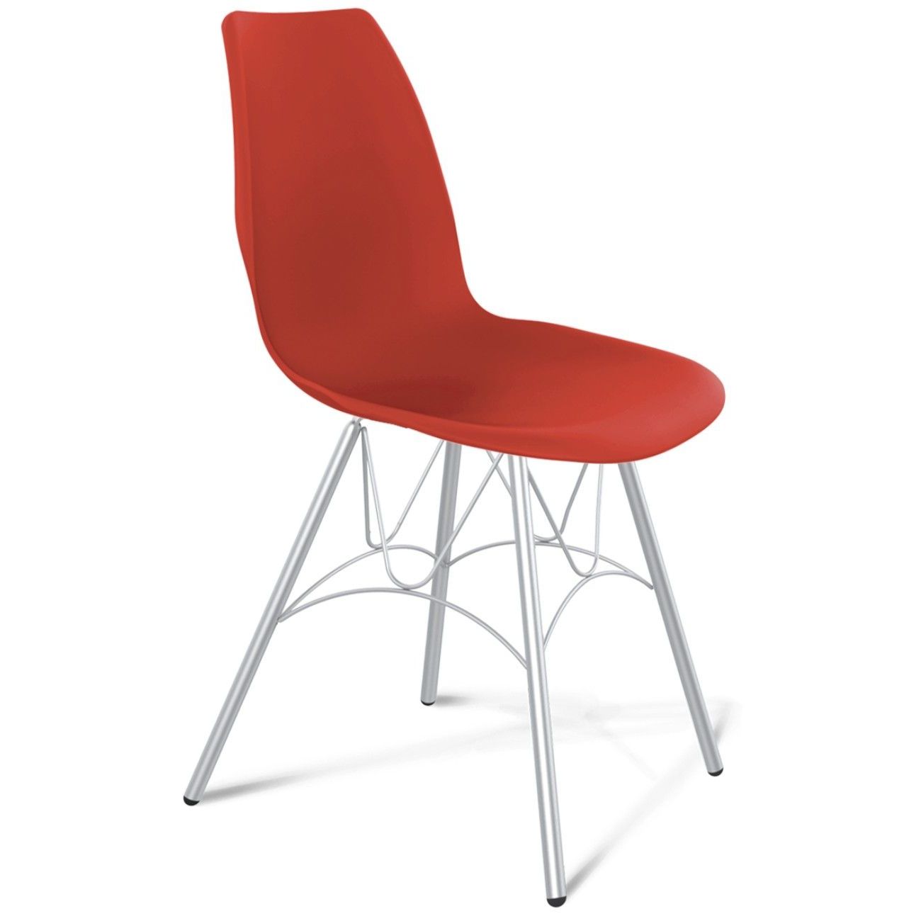 Стул кухонный Sheffilton SHT-ST29/S100 красный RAL3020/хром лак, 149153