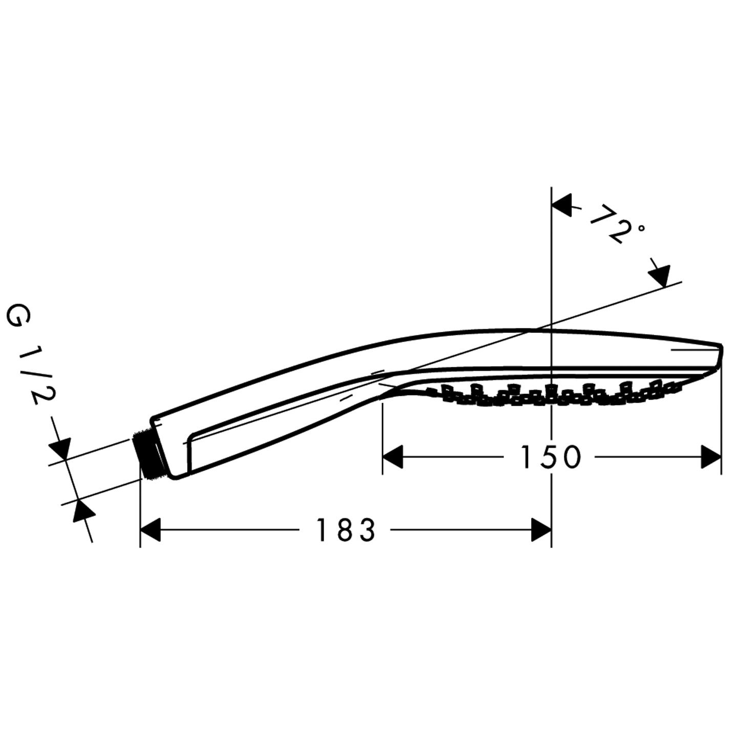 Ручной душ Hansgrohe Raindance Select S 150 3jet, 28587400