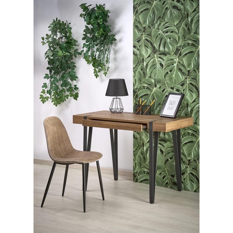 Стол компьютерный Halmar B-39 орех медовый/черный, V-CH-B/39