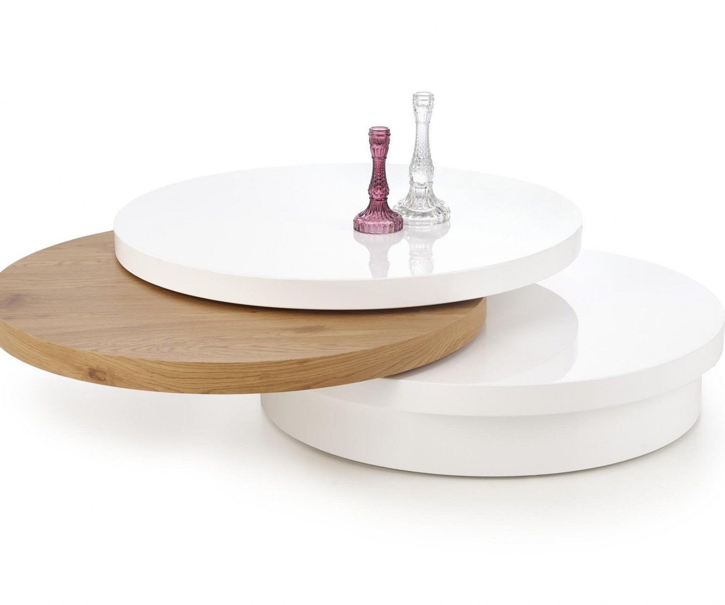 Стол журнальный Halmar Michelle белый/дуб золотой, V-CH-MICHELLE-LAW-DAB_ZLOTY