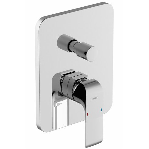 Смеситель настенный с переключателем Ravak Flat FL 065.00, X070123