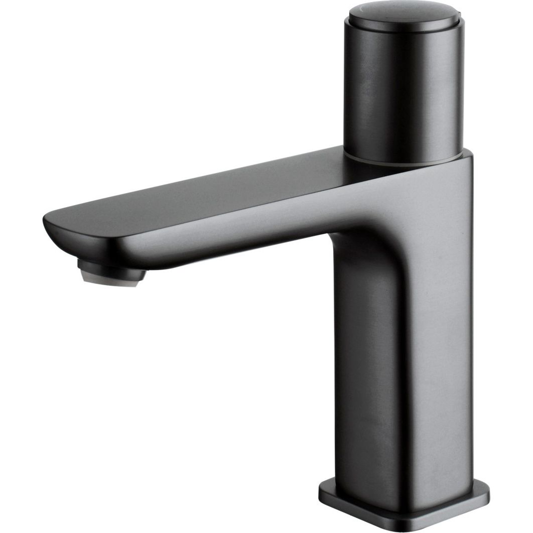 Смеситель для умывальника с управлением Push Control, графит, Iddis Slide, SLIGMBTi01