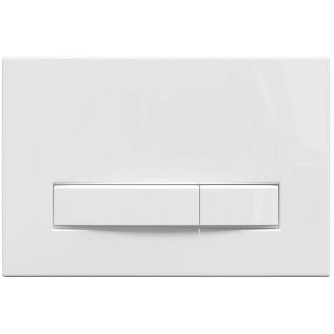 Комплект Berges Atom Line, кнопка белая, унитаз Okus, сиденье Toma Slim, 042446