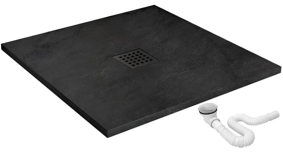 Поддон Rea Black Rock 90x90, REA-K4581