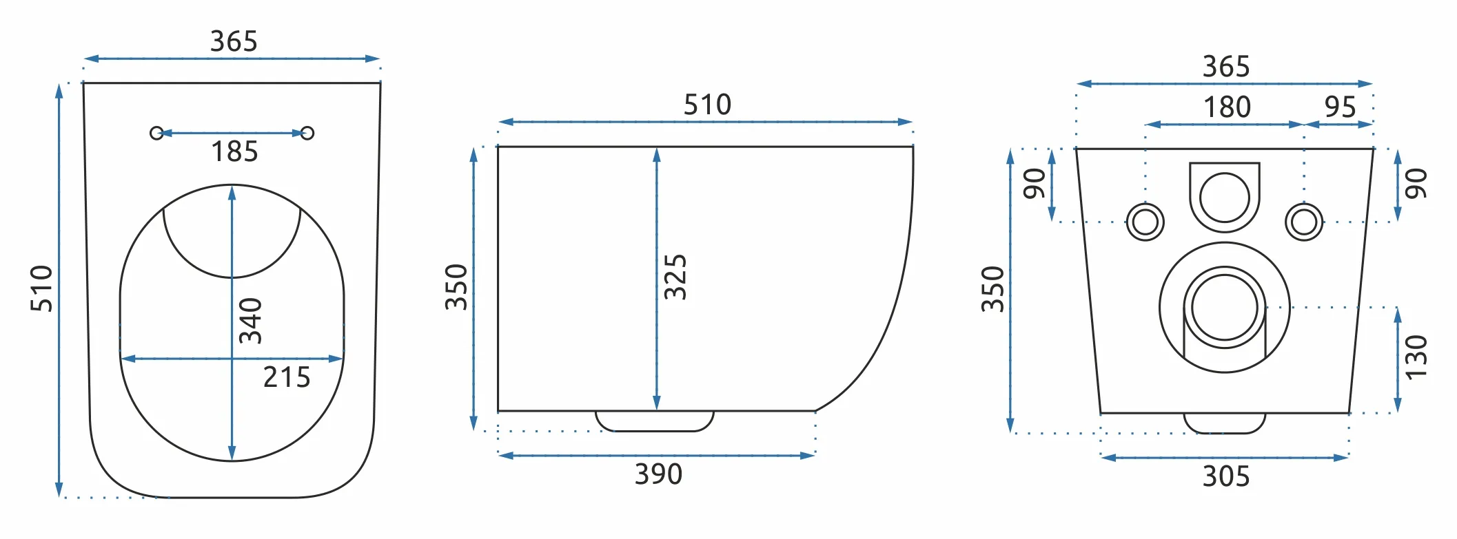 Унитаз подвесной Rea Martin Rimless Duroplast Slim, REA-C8006