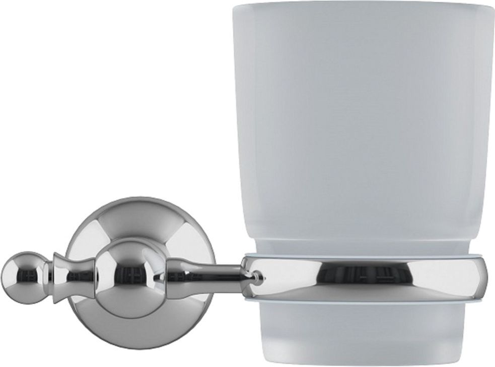 Подстаканник одинарный, матовое стекло, сплав металлов, Iddis Retro, RETSSG1i45