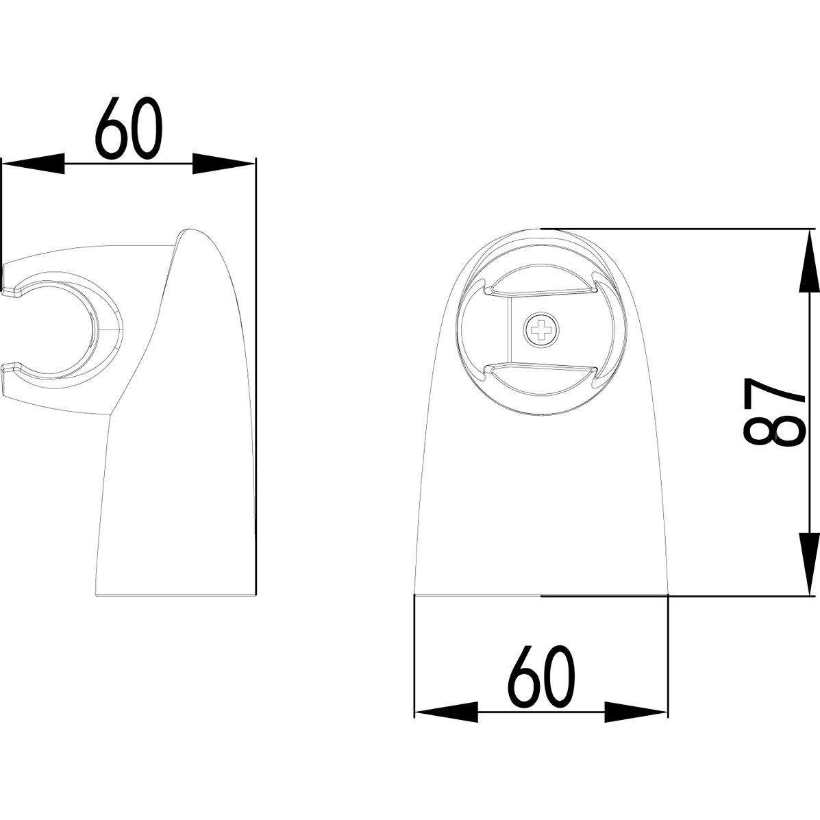 Крепление настенное поворотное для лейки Lemark Status, LM8012C