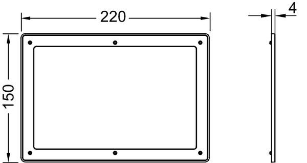 Дистанционная рамка TECEsolid, белая, 9240440