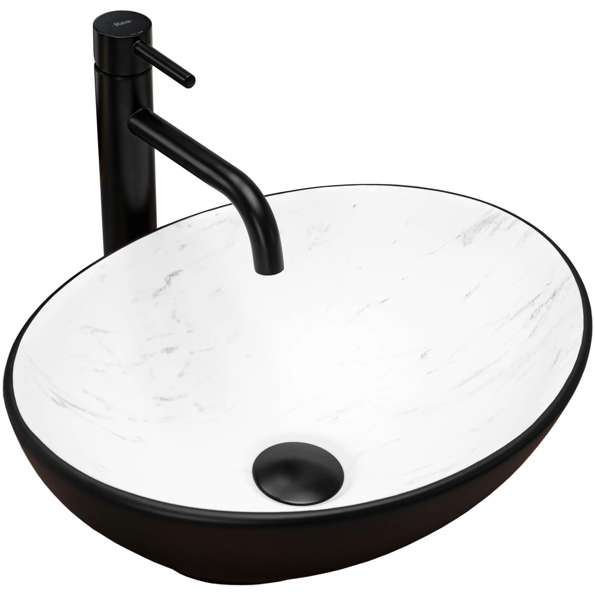 Умывальник Rea Sofia Black Calala Matt 41x34.5, REA-U6203