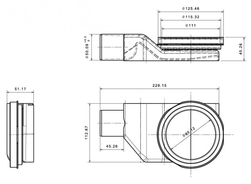 Душевой лоток Pestan Confluo Premium Line White Glass