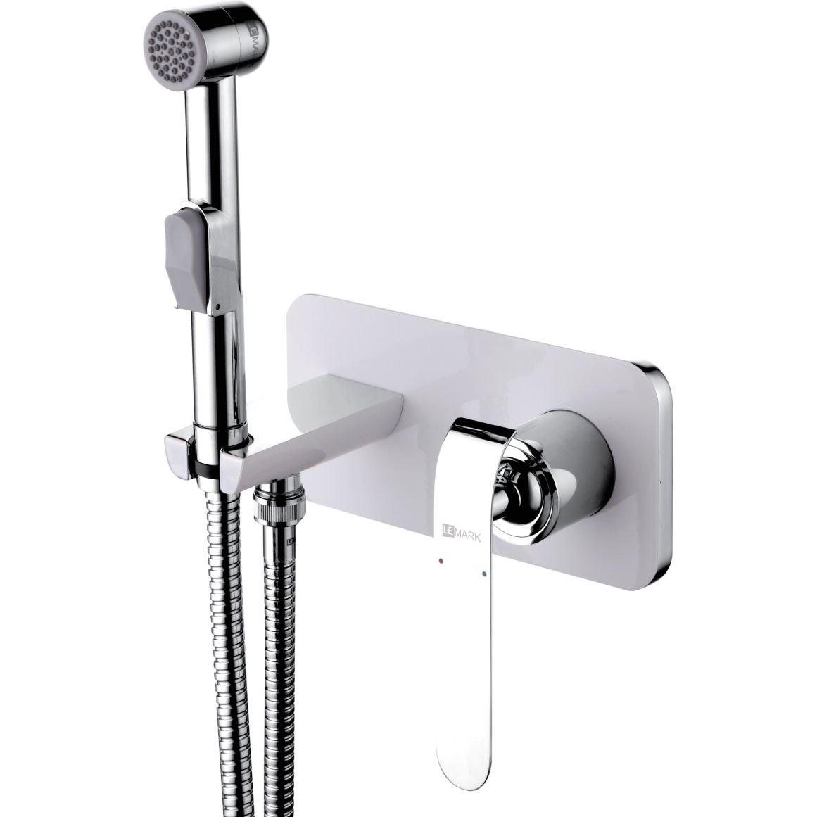 Смеситель с гигиеническим душем встраиваемый Lemark Melange, LM4919CW